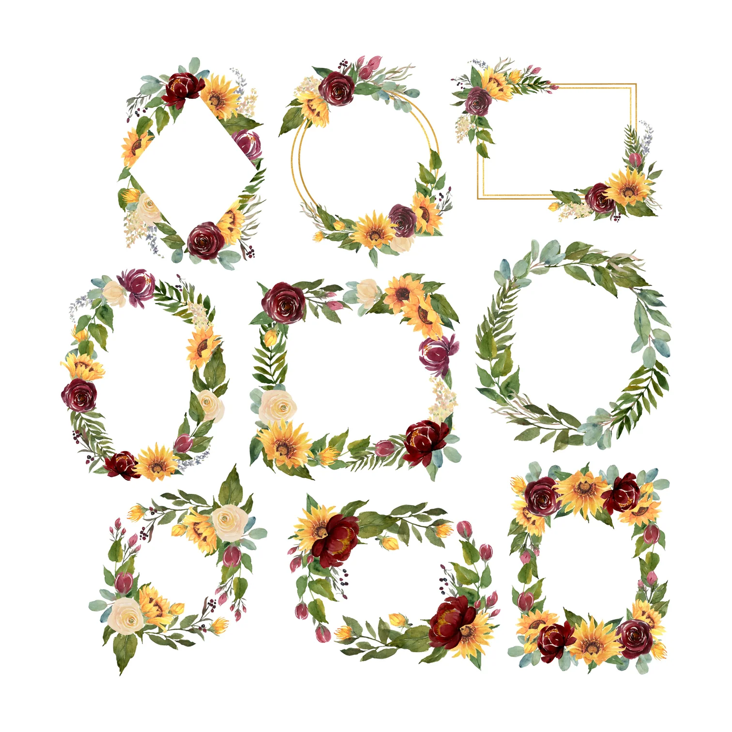 Simply Stated - Sunflower Garden - Frames Ephemera