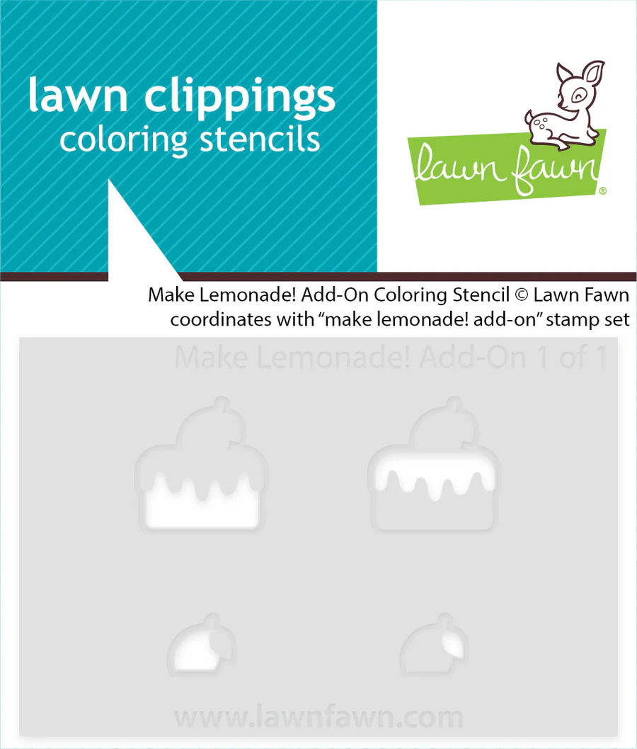 Lawn Fawn - Make Lemonade! Add-on Stamp, Stencil & Die Bundle