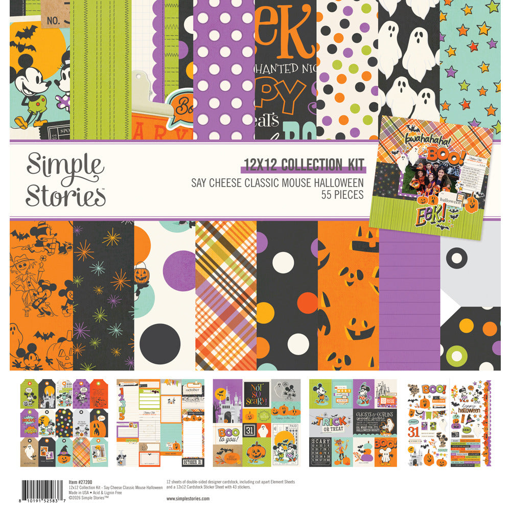 Simple Stories - Say Cheese Classic Mouse Halloween - Collection Kit