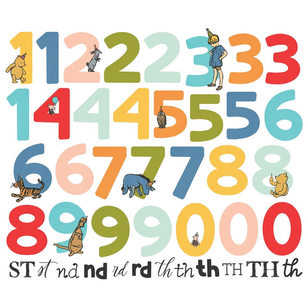 Simple Stories - Say Cheese Classic Pooh Birthday - Number Bits & Pieces