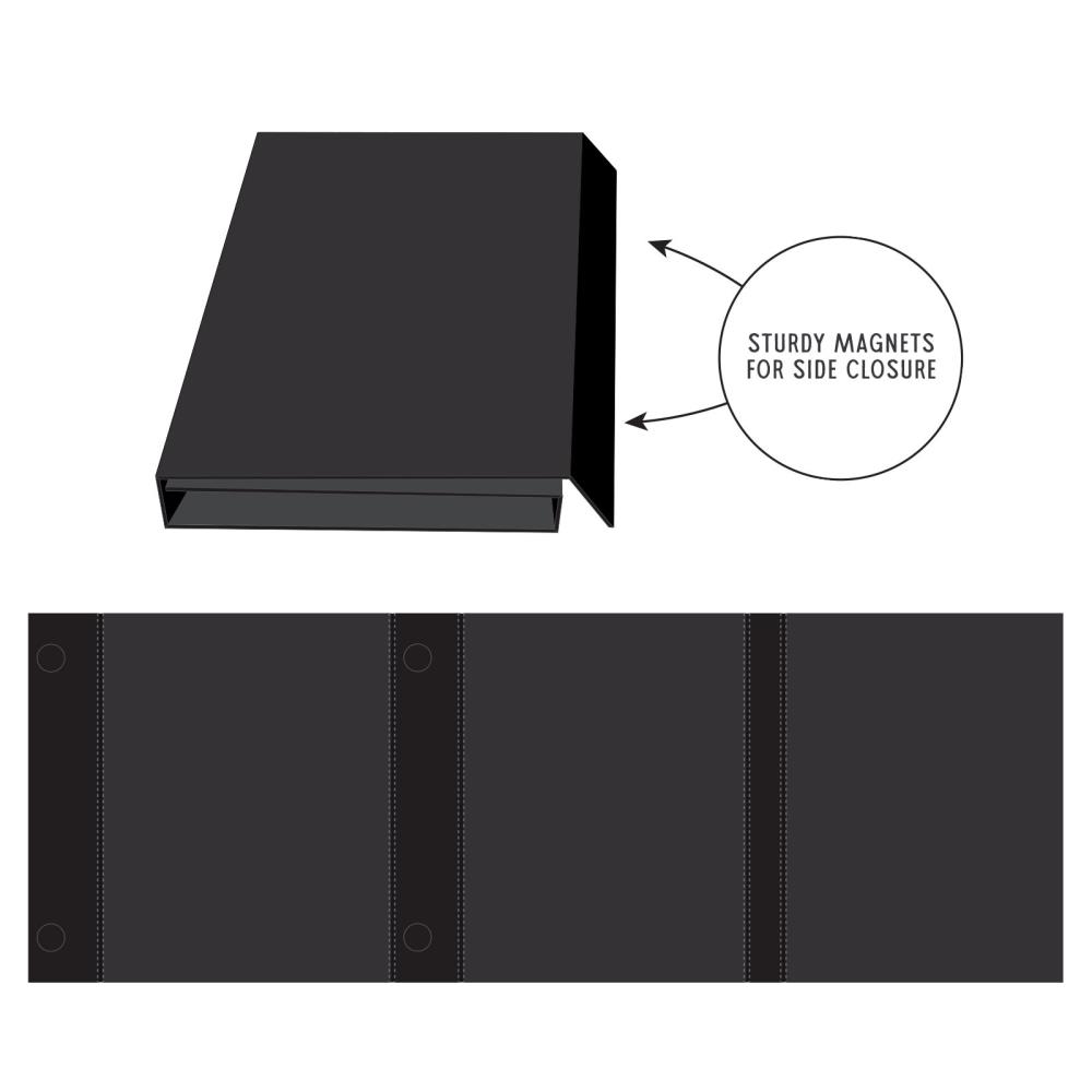 49 and Market - Create-An-Album - Triple Flip Album Base: Black