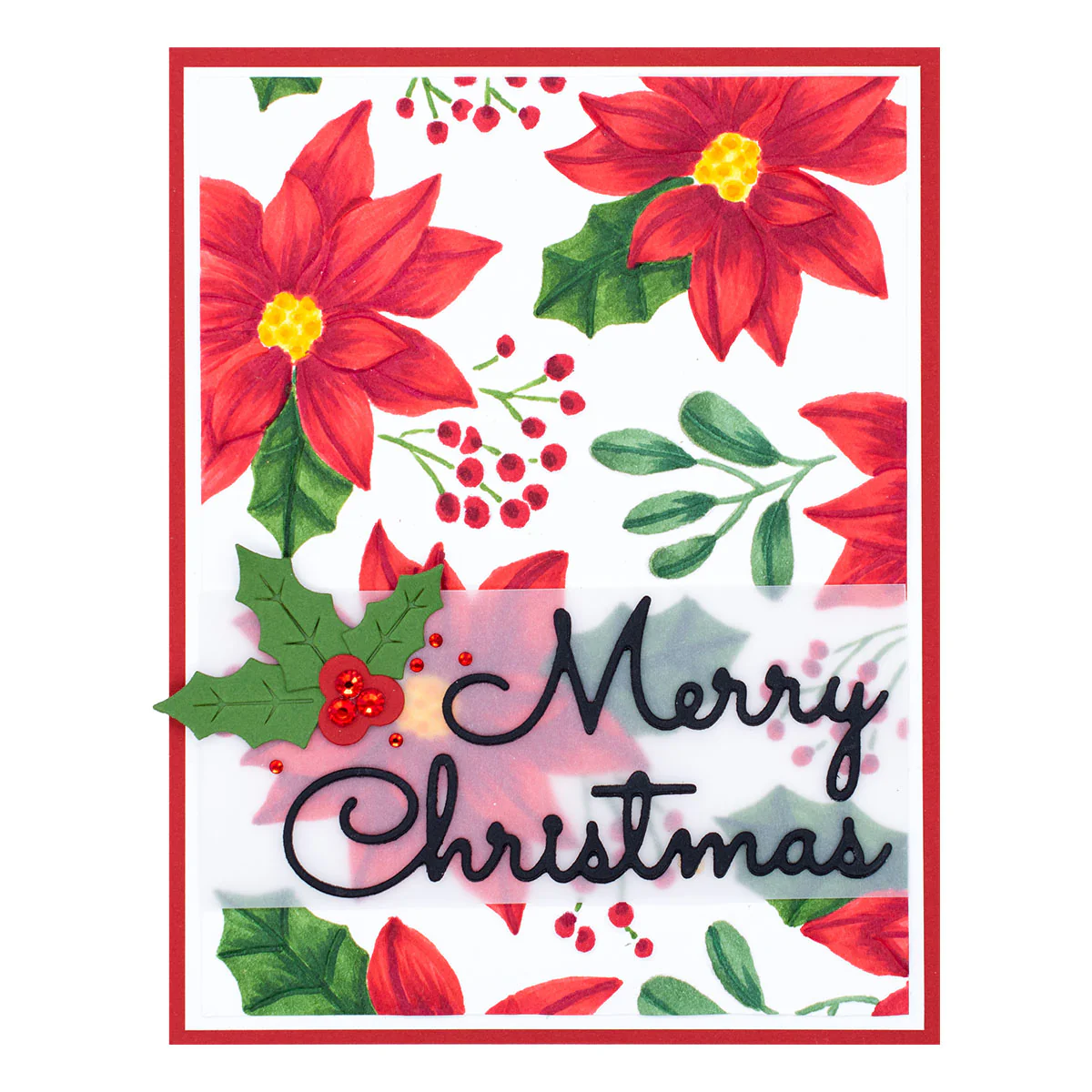 Spellbinders - 3D Embossing Folder - Scenic Poinsettias