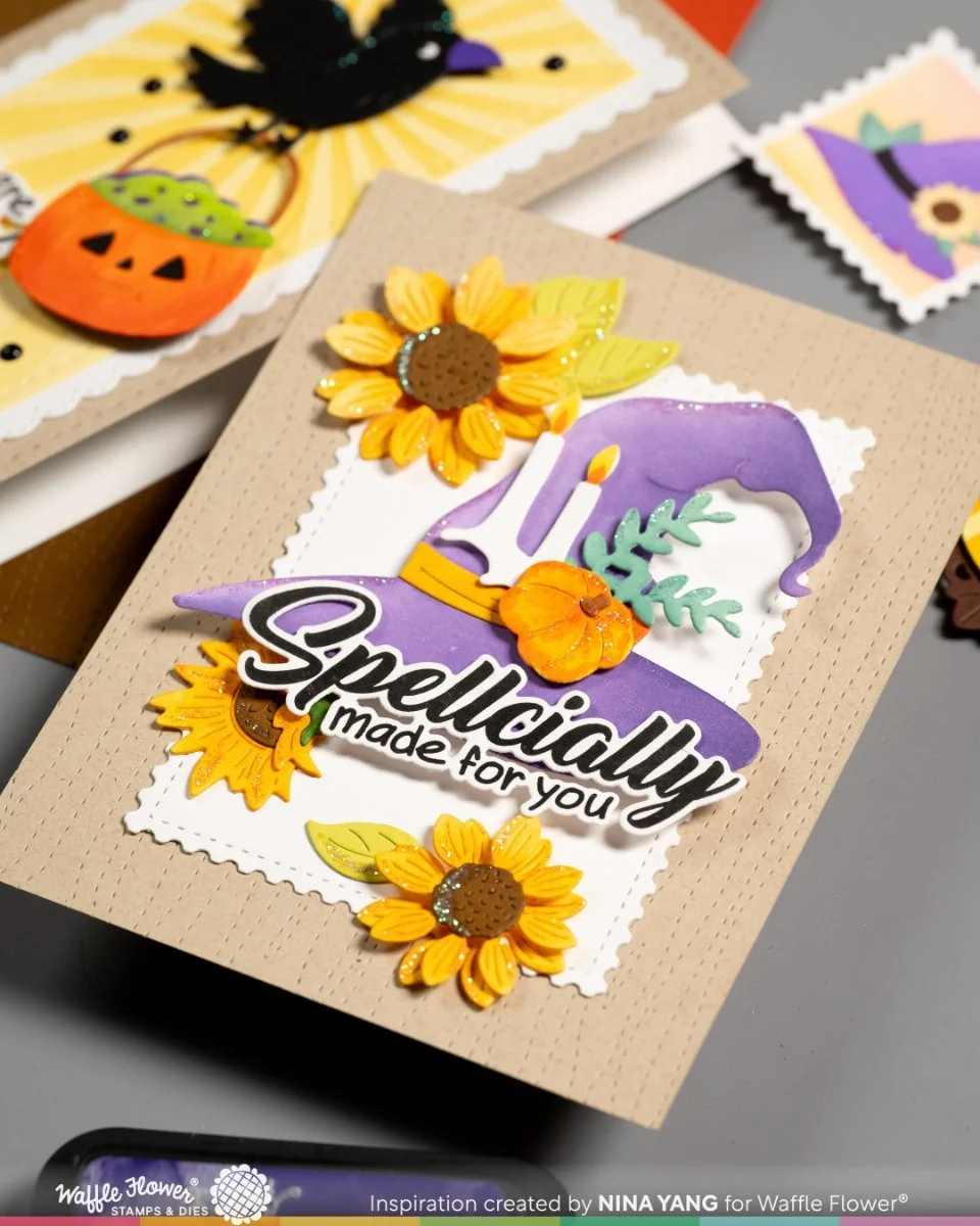 Waffle Flower - Sunflower Bouquet Die