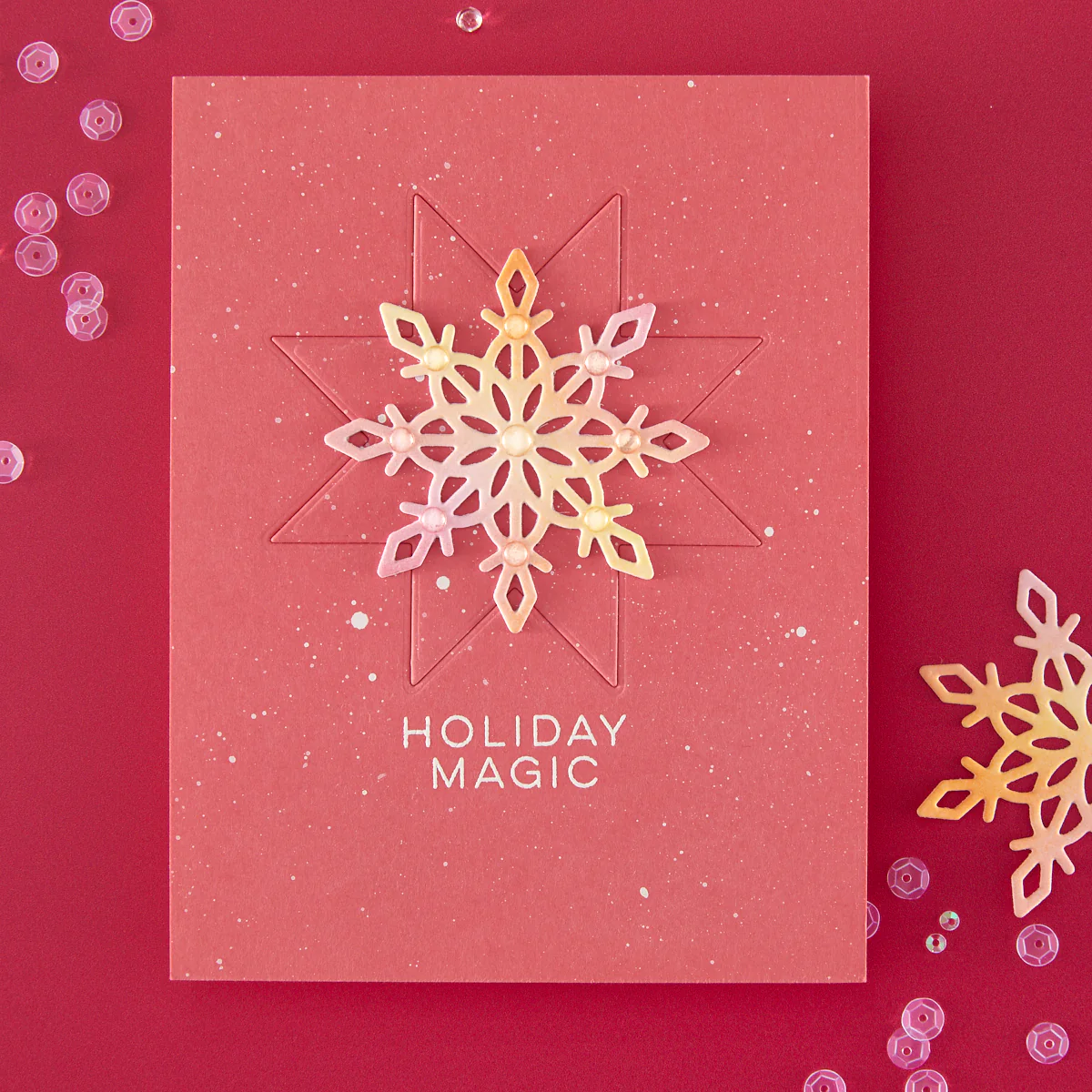 Hero Arts - Modern Holiday Greetings Stamp Set