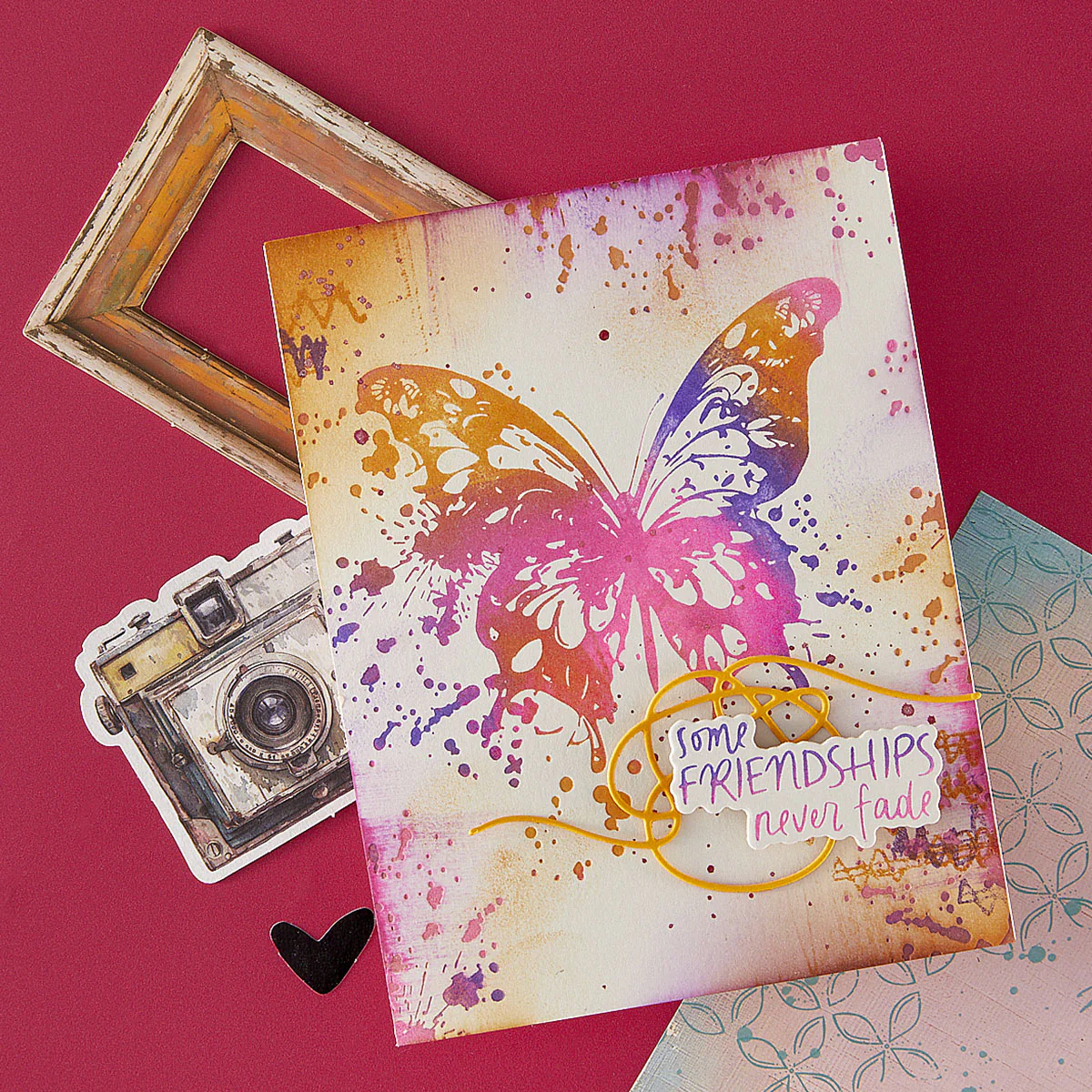 Spellbinders - BetterPress - Butterfly Splatter Press Plate & Die Bundle