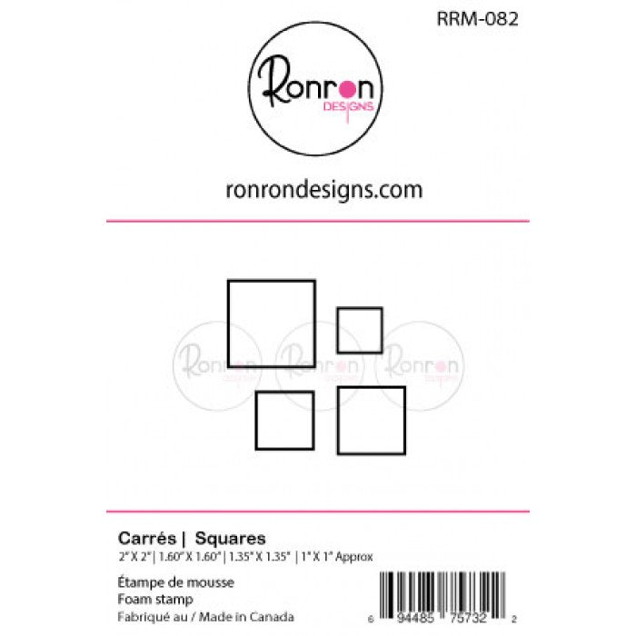 RonRon Designs - Foam Stamp - Squares