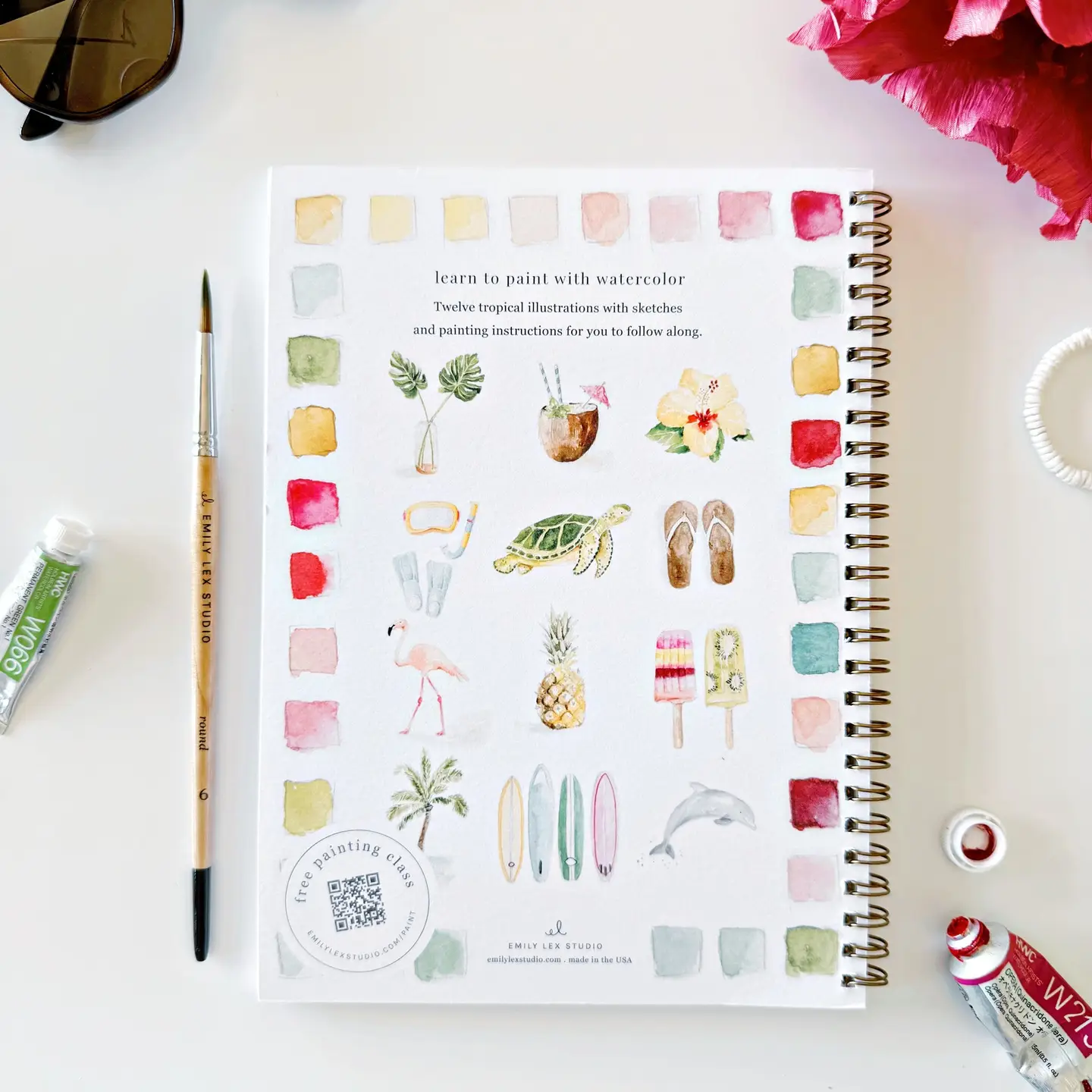Emily Lex Studio - Watercolor Workbook - Tropical