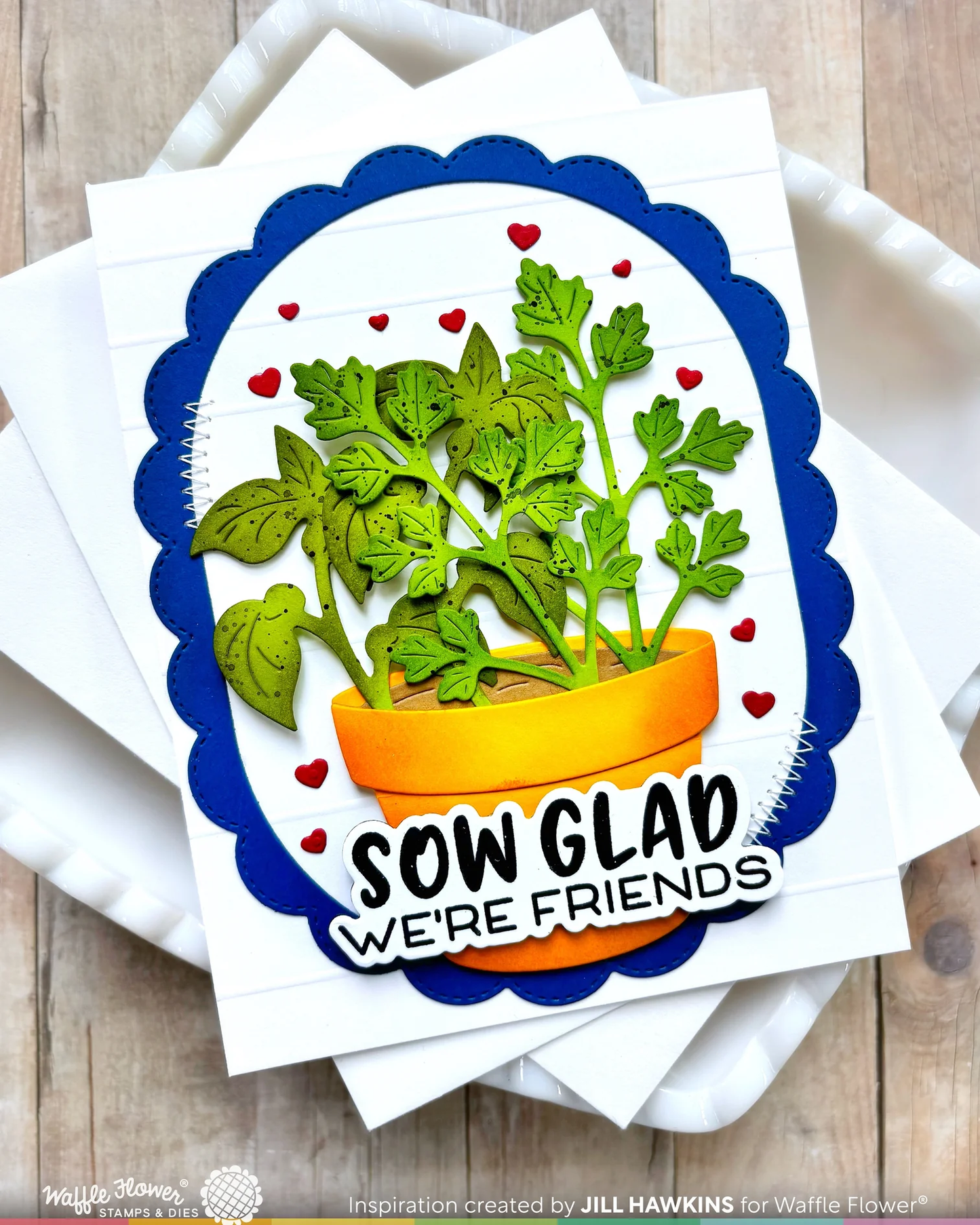 Waffle Flower - Green Thumb Sentiments Stamp & Die