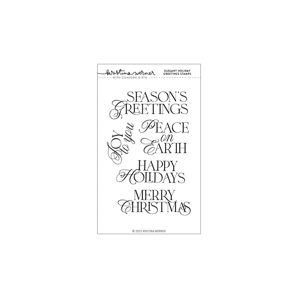 Concord & 9th - Elegant Holiday Stamp & Die Bundle by Kristina Werner