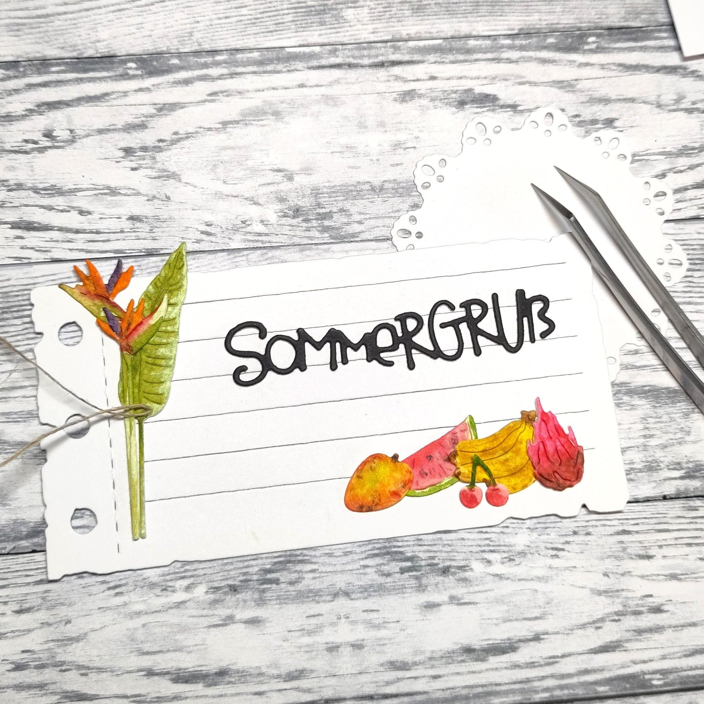 Gummiapan - Small Tropical Flowers Die Set