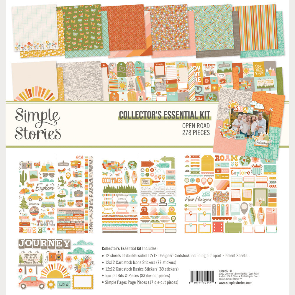 Simple Stories - Open Road - Collector's Essential Kit