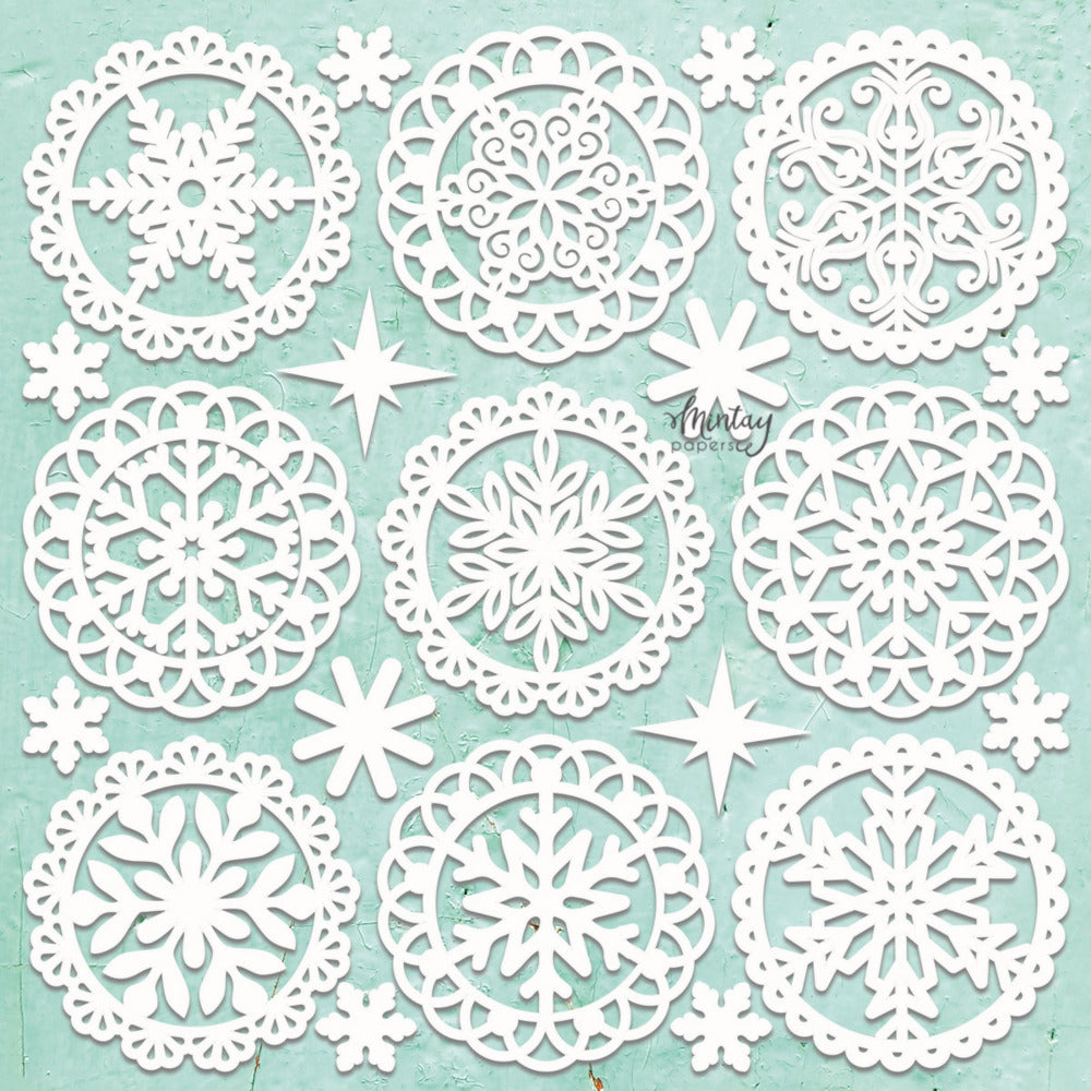 Mintay - Holly Jolly - Chippies: Winter Doilies