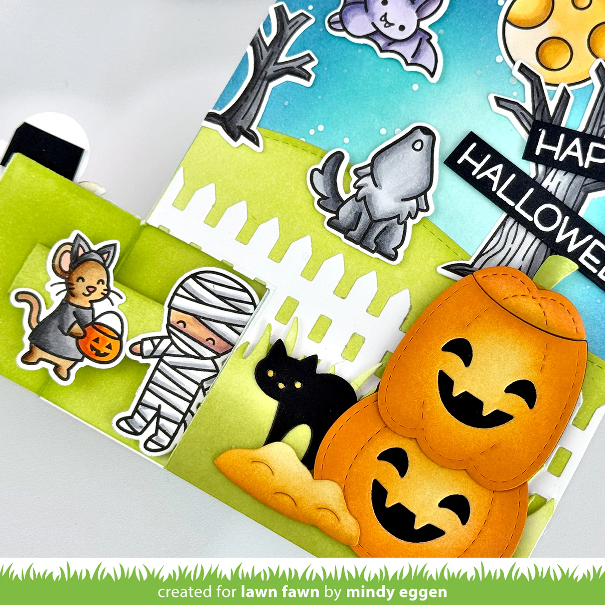 Lawn Fawn - Knock Knock, Who's There? Rectangle Add-On Die Set