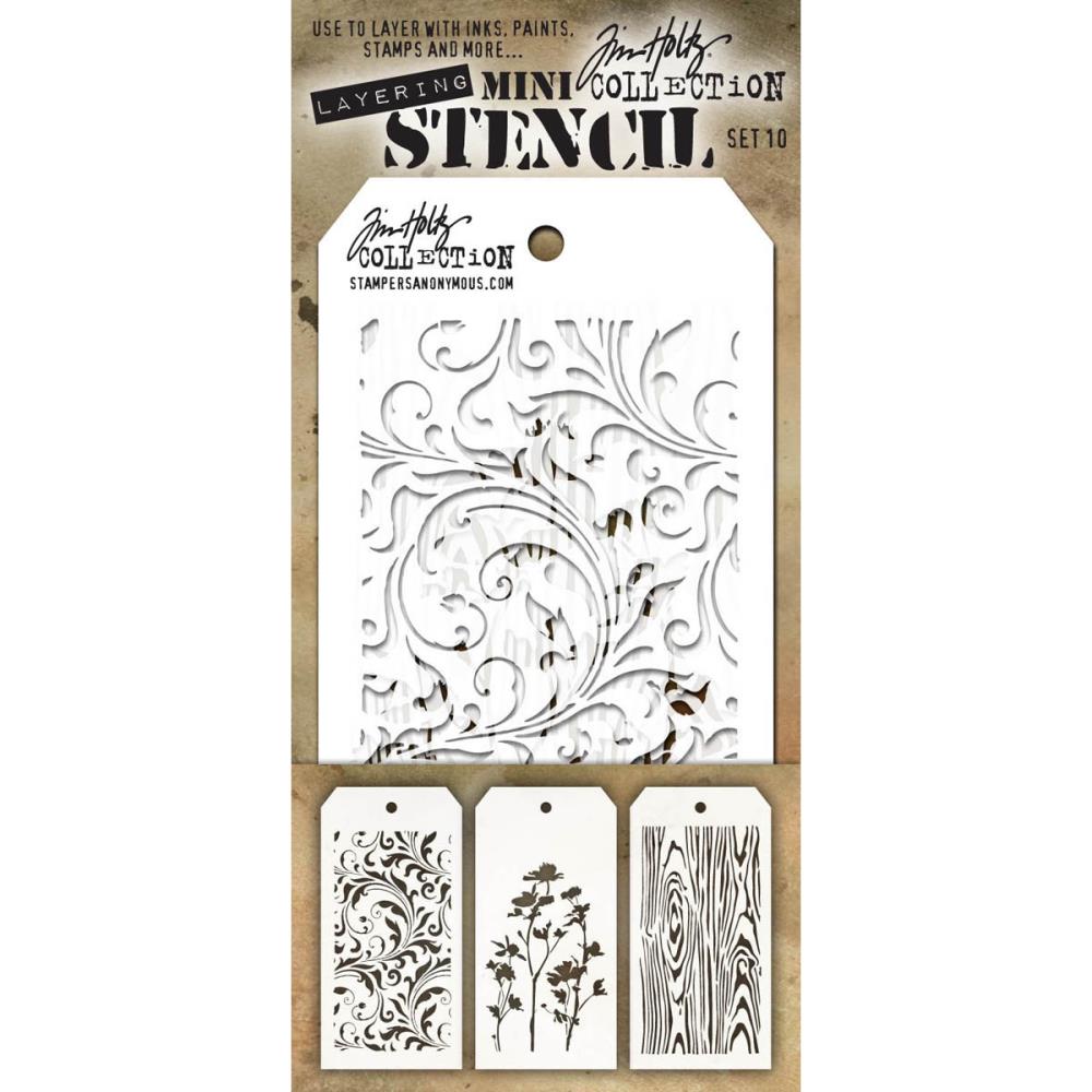Tim Holtz - Mini Stencil Set - #10