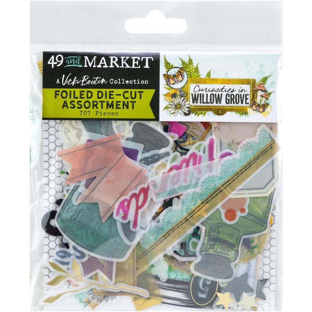 49 and Market - Curiosities In Willow Grove - Foiled Die-Cut Assortment by Vicki Boutin