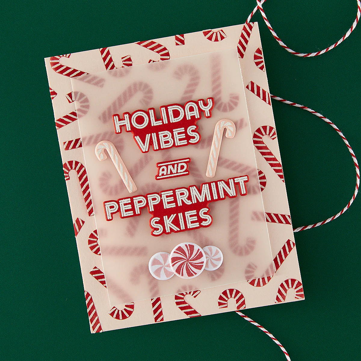 Hero Arts - Candy Cane Toss Up Stencil Set