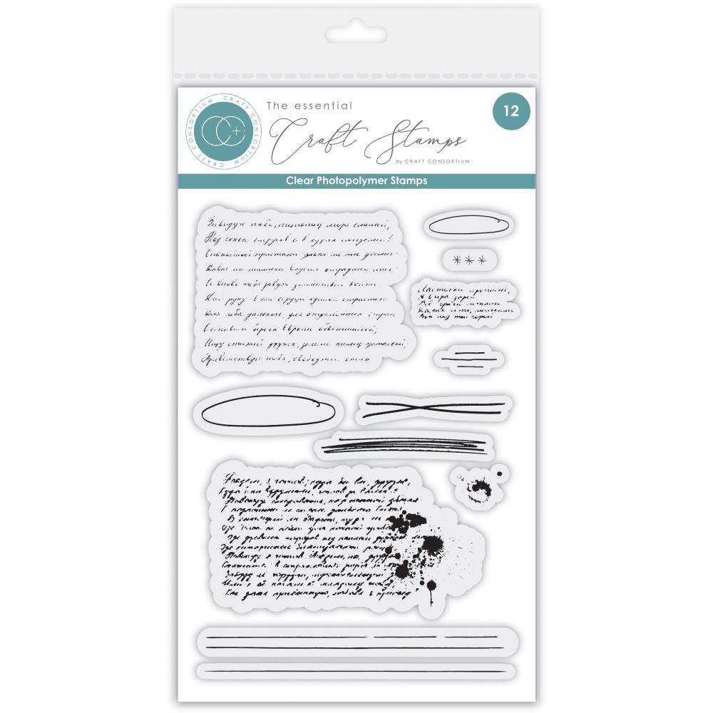 Craft Consortium - Handwriting Stamp Set