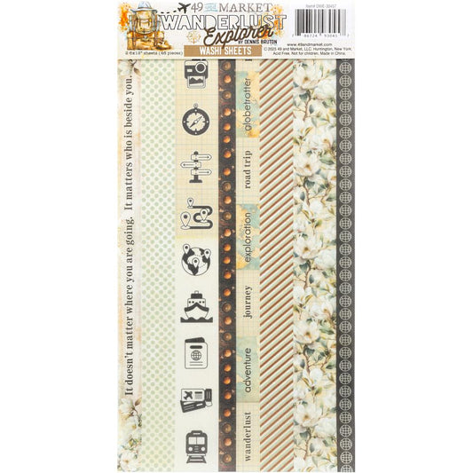 49 and Market - Wanderlust Explorer - Washi Tape Sheets