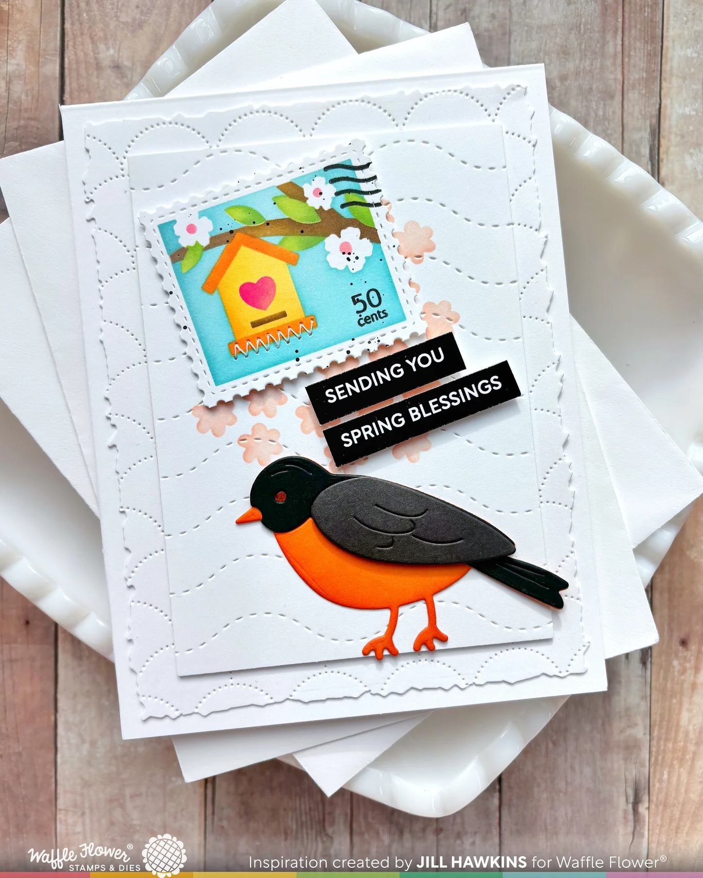 Waffle Flower - Sweet Bluebird Duo Die Set