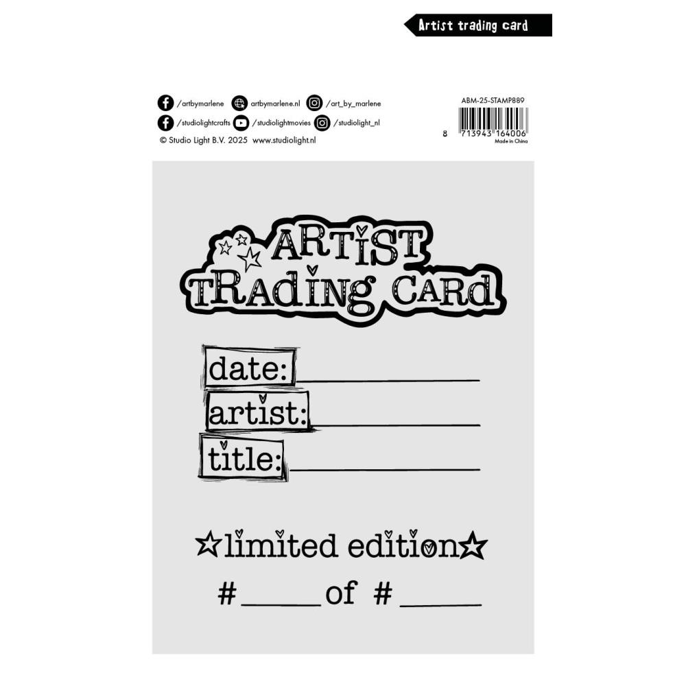 Studio Light - Artist Trading Card Stamp Set