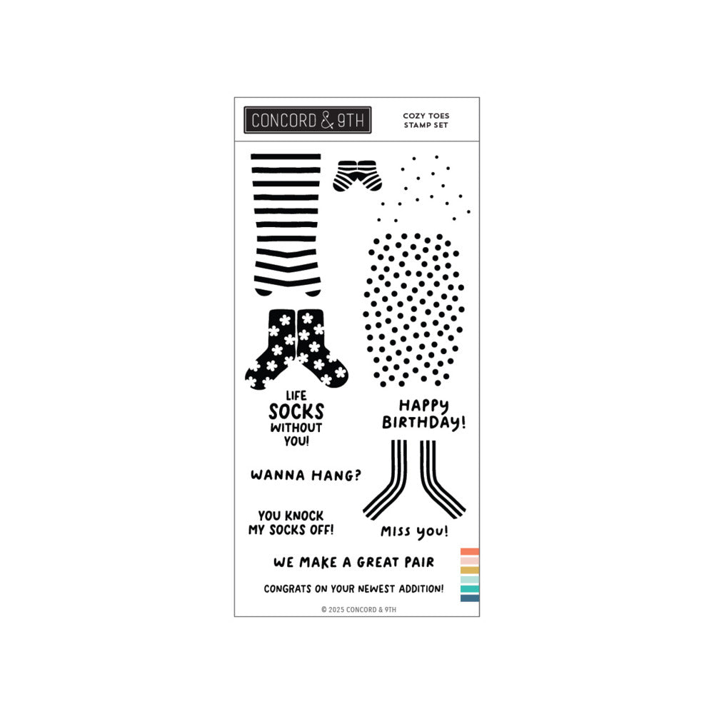 Concord & 9th - Cozy Toes Stamp & Die Bundle