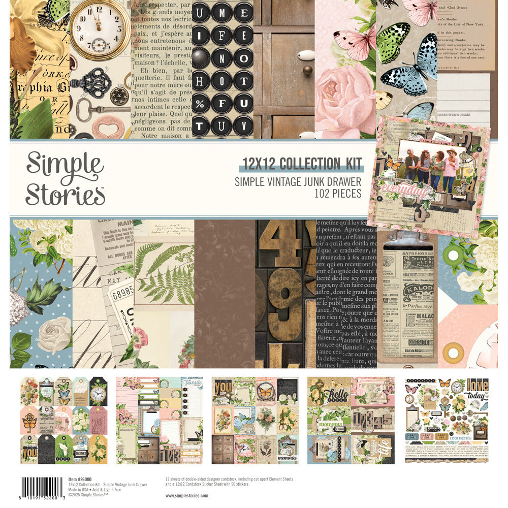 Simple Stories - Simple Vintage Junk Drawer - Collection Kit