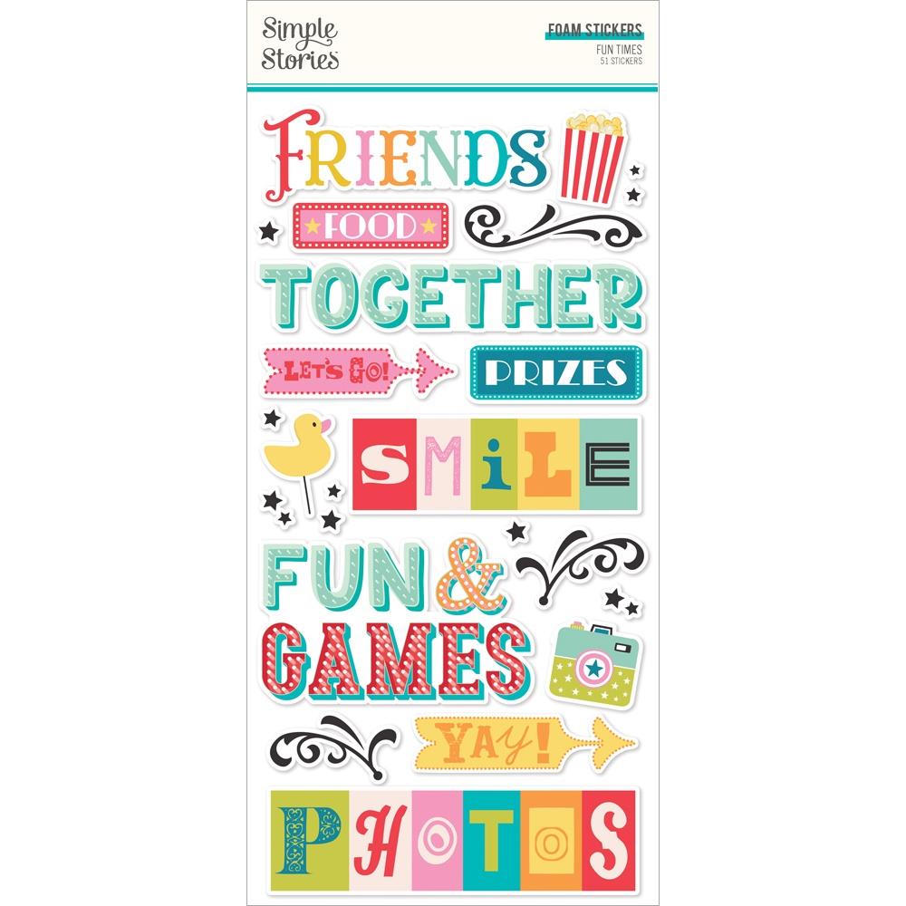 Simple Stories - Fun Times - Foam Stickers