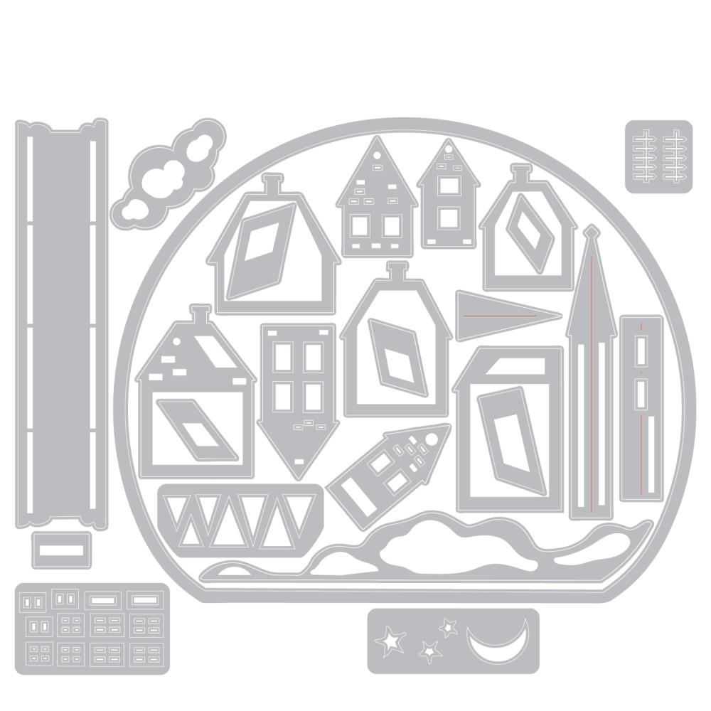Sizzix - Snowglobe #2 Die Set by Tim Holtz