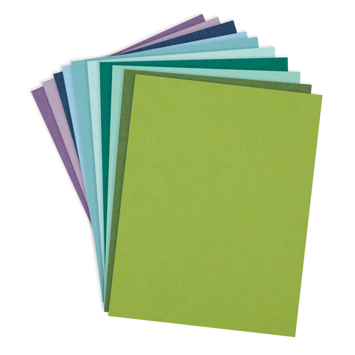 Spellbinders - ColorWheel Cardstock - Cool Assortment Cardstock Pack