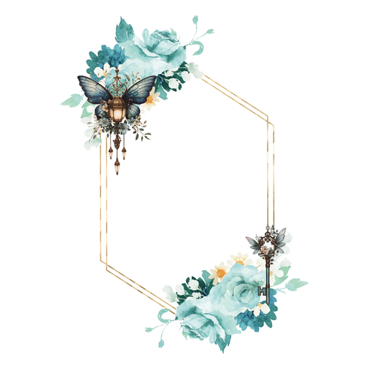 Simply Stated - Shades of Teal - Wreath Ephemera