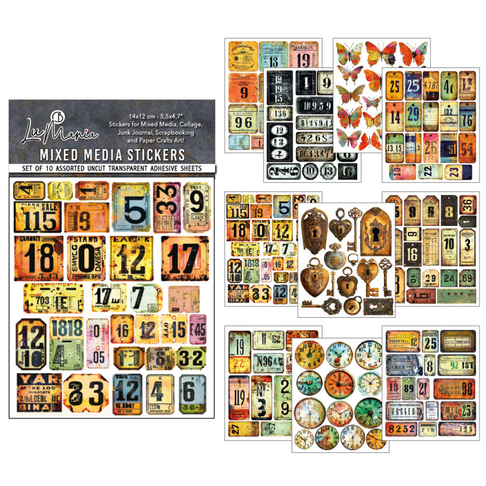 Ciao Bella - LuMania - Scratched Labels Mixed Media Sticker Book