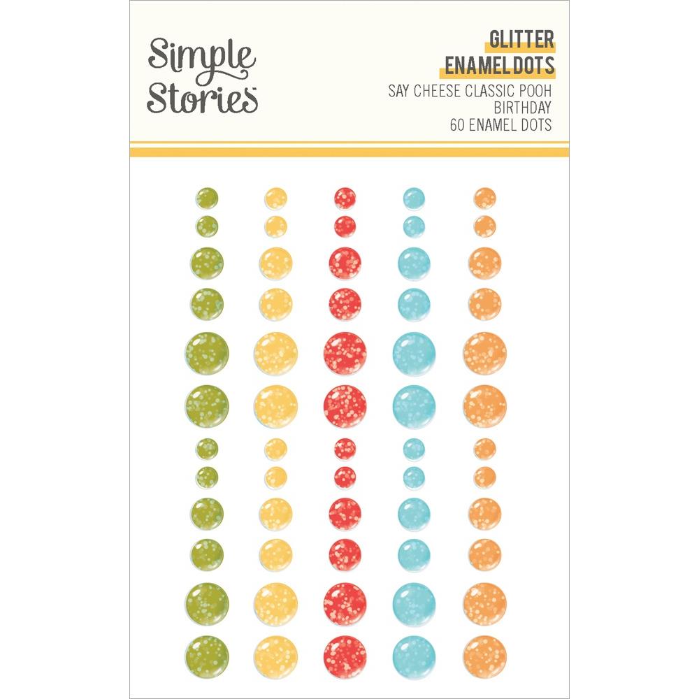 Simple Stories - Say Cheese Classic Pooh Birthday - Glitter Enamel Dots