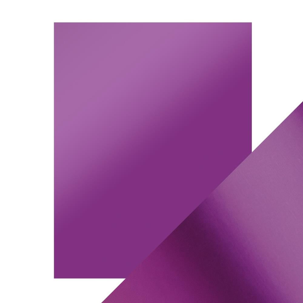 Craft Perfect - Satin Mirror Cardstock - Purple Mist