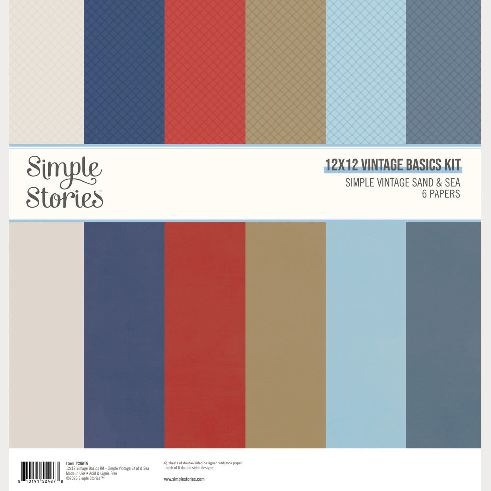 Simple Stories - Simple Vintage Sand & Sea - Vintage Basics Kit