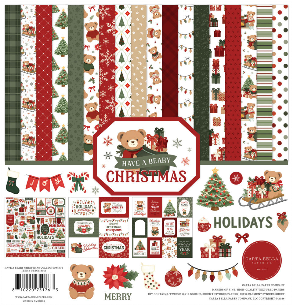 Carta Bella - Have a Beary Christmas - Collection Kit