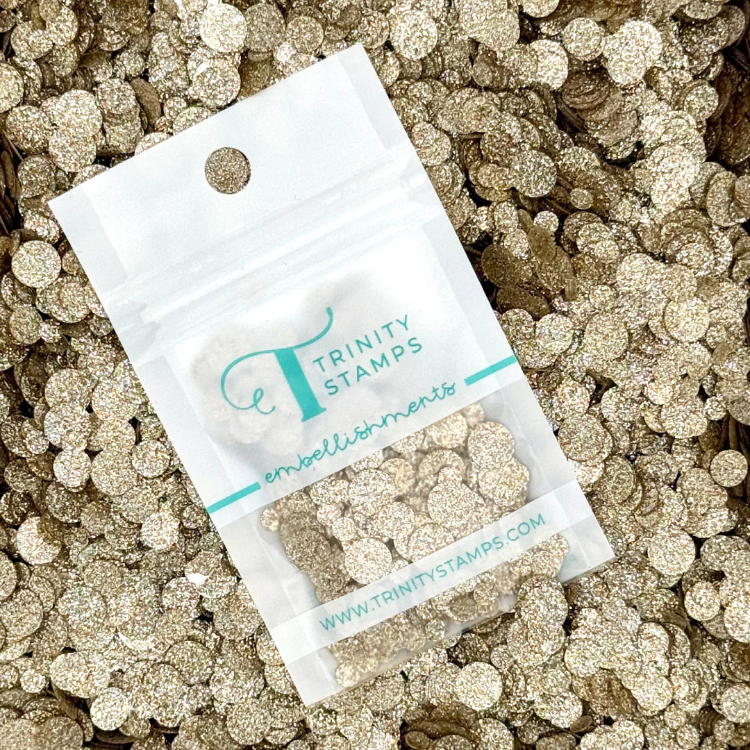 Trinity - Sparkle Spots Confetti - Holographic Bronze