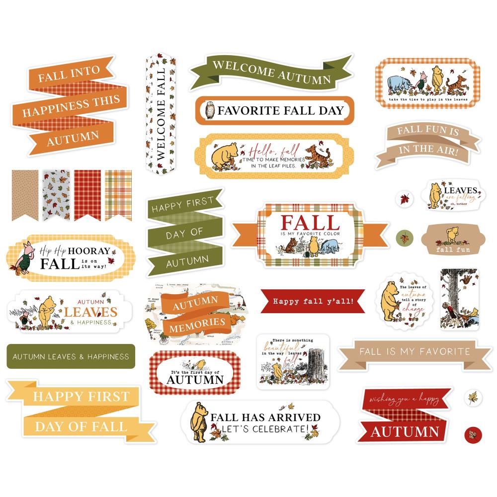 Echo Park - Winnie the Pooh Autumn - Titles & Phrases