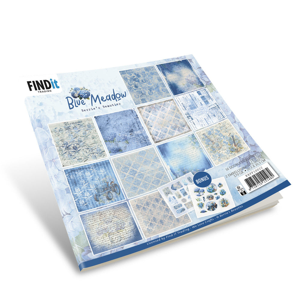 Find It Trading - Blue Meadow - 8x8 Paper Pack