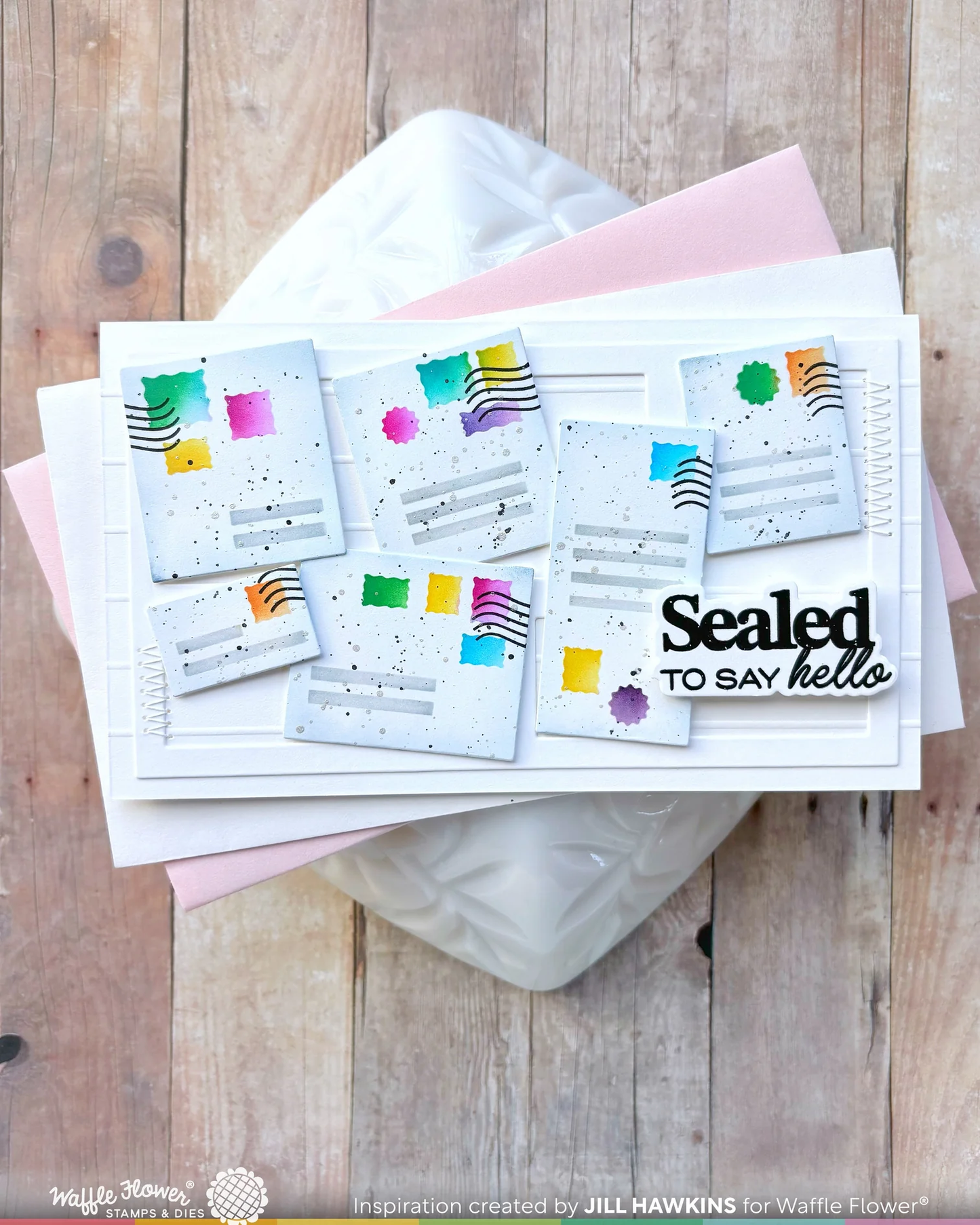 Waffle Flower - Sealed Sentiments Stamp & Die Combo