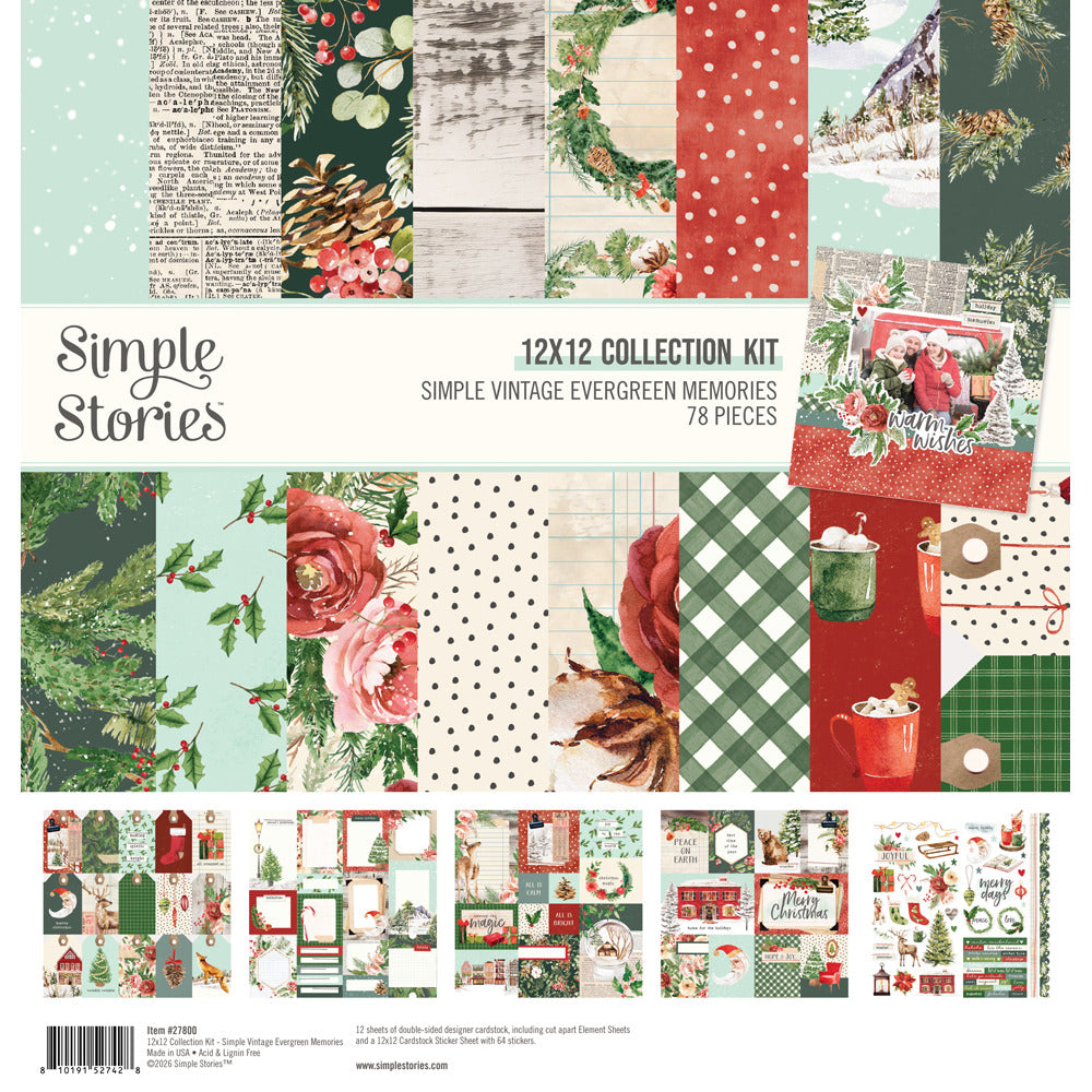 Simple Stories - Simple Vintage Evergreen Memories - Collection Kit