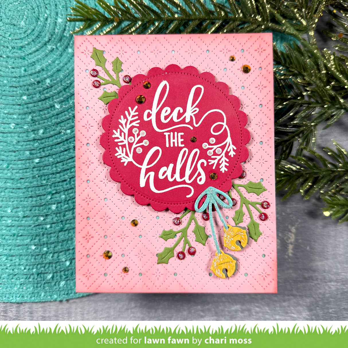 Lawn Fawn - Big Messages: Christmas Stamp & Die Bundle