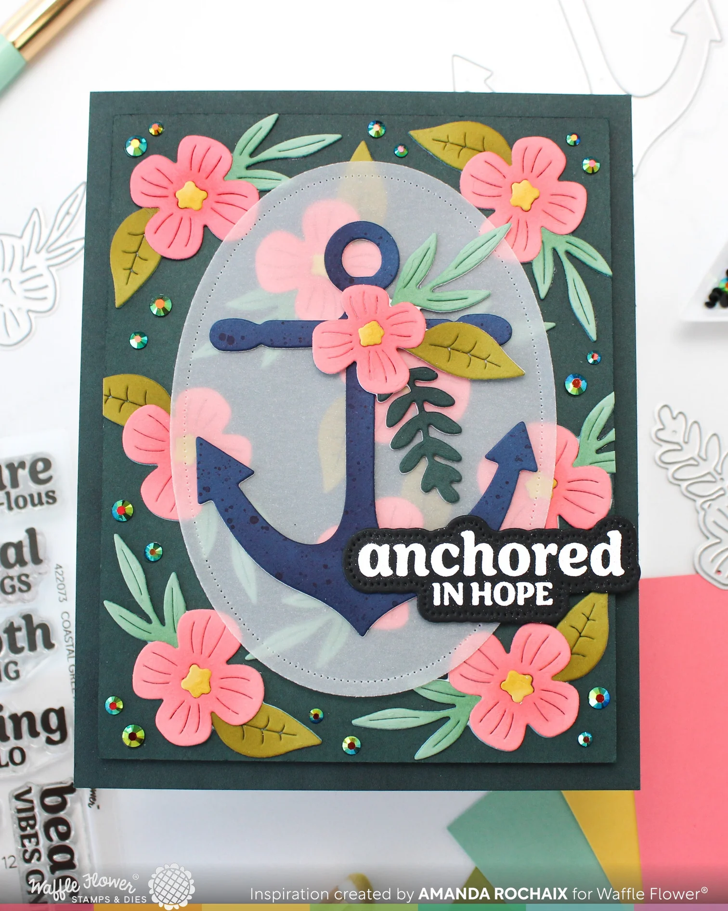 Waffle Flower - Nesting Piercing Ovals Die Set