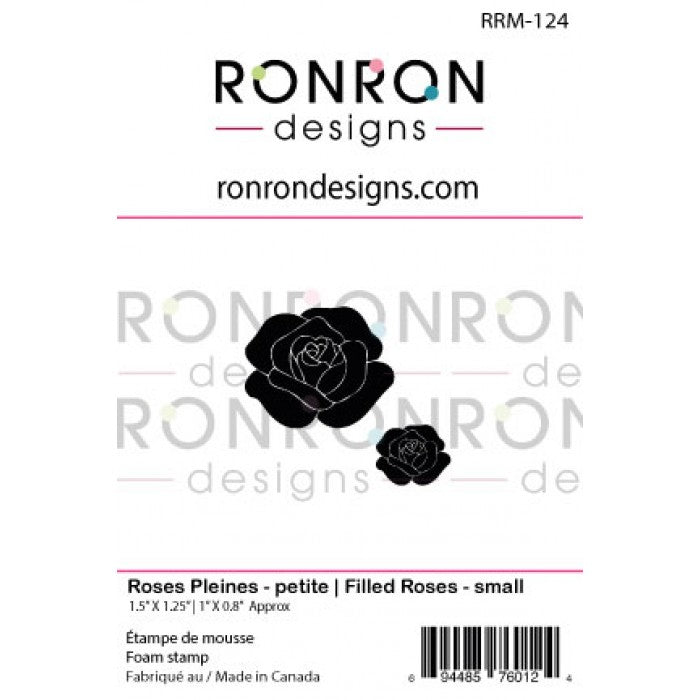RonRon Designs - Foam Stamp - Filled Roses: Small