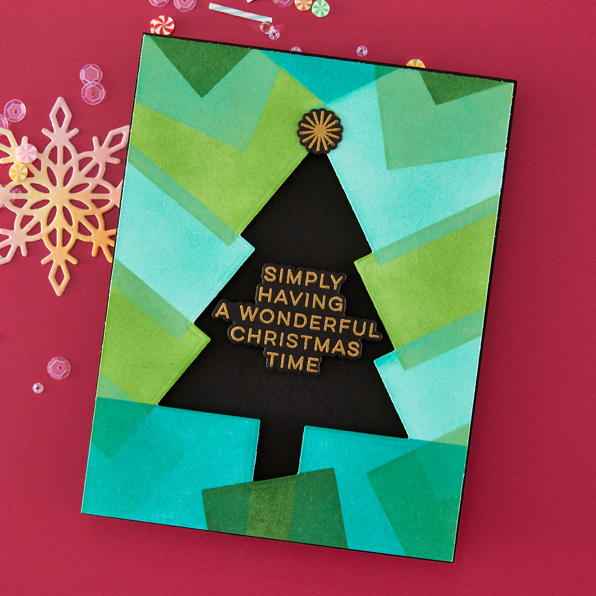 Hero Arts - Modern Holiday Greetings Stamp & Die Bundle
