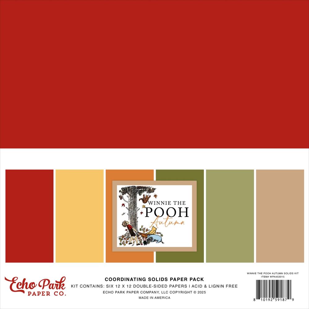 Echo Park - Winnie the Pooh Autumn - Solids Paper Pack