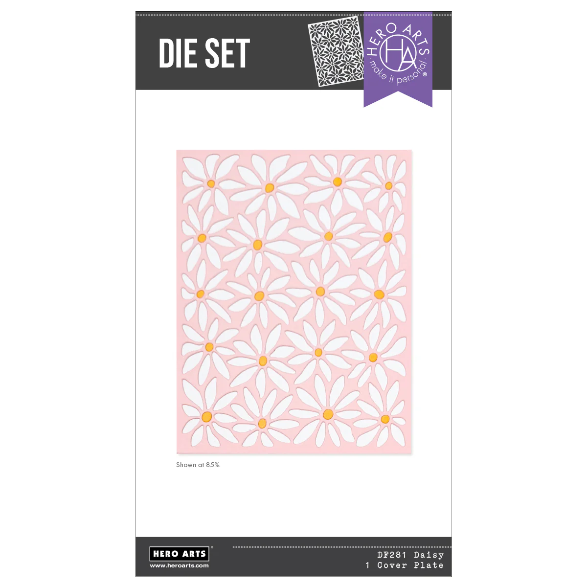 Hero Arts - Daisy Cover Plate Det
