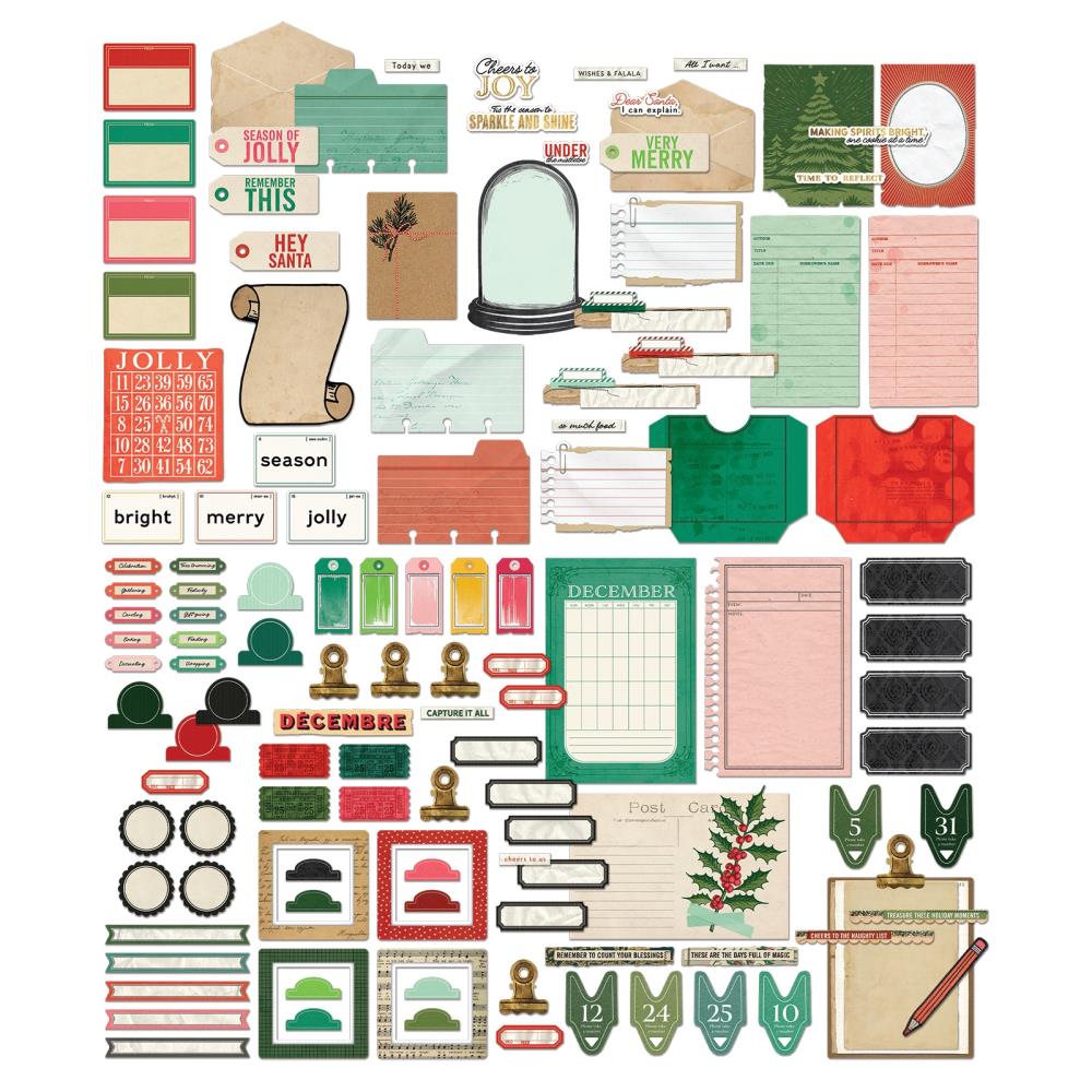 49 and Market - Mistletoe & Memories - Journaling Die Cuts