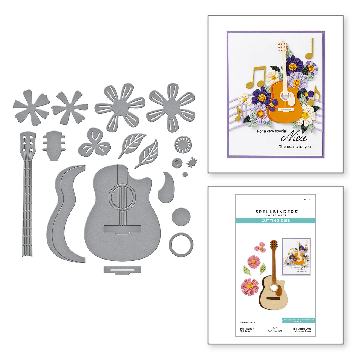 Spellbinders - Mini Guitar Die Set