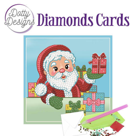 Dotty Designs - Diamond Cards - Santa