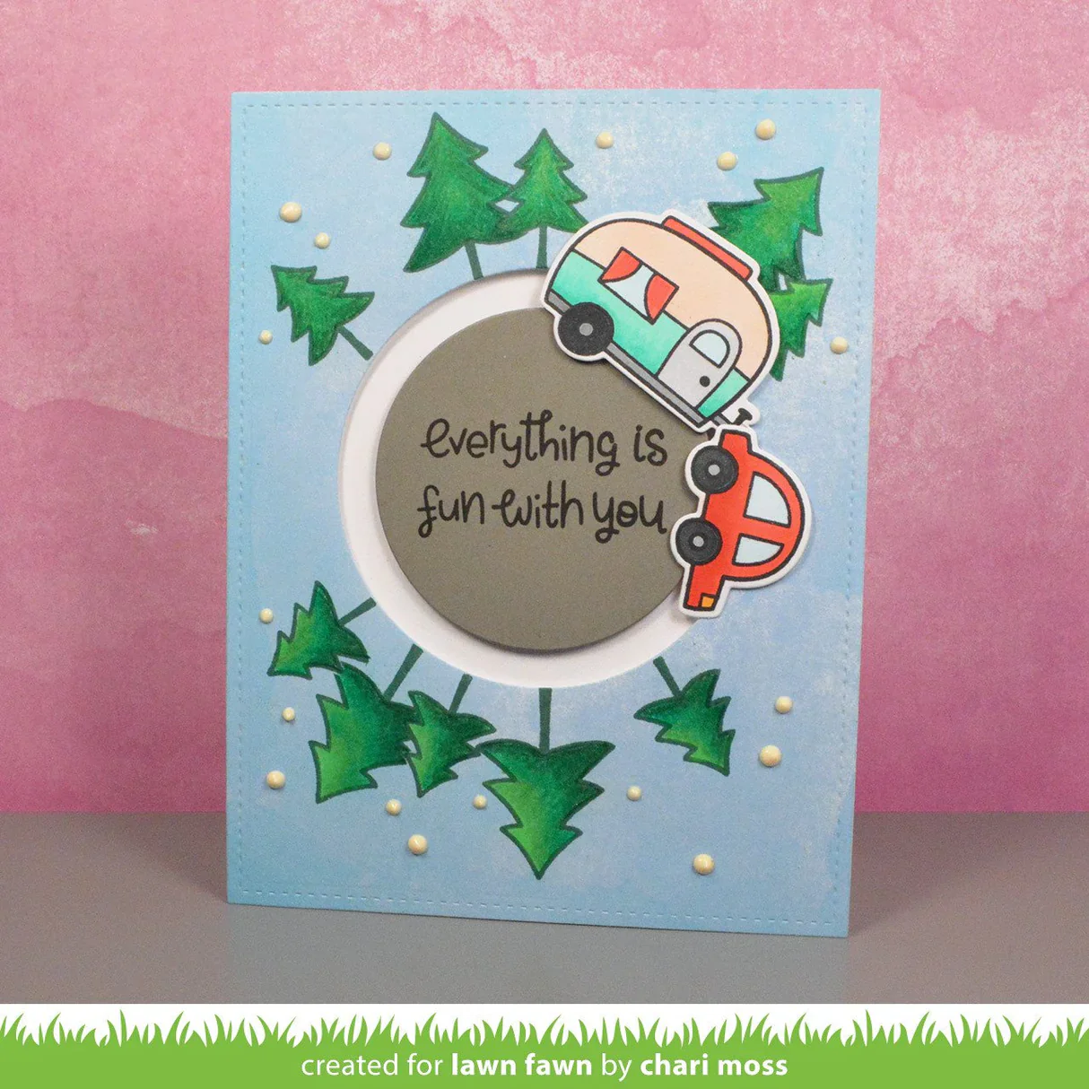 Lawn Fawn - Slide On Over Circles Die Set